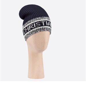 Christian Dior Navy Knit Beanie